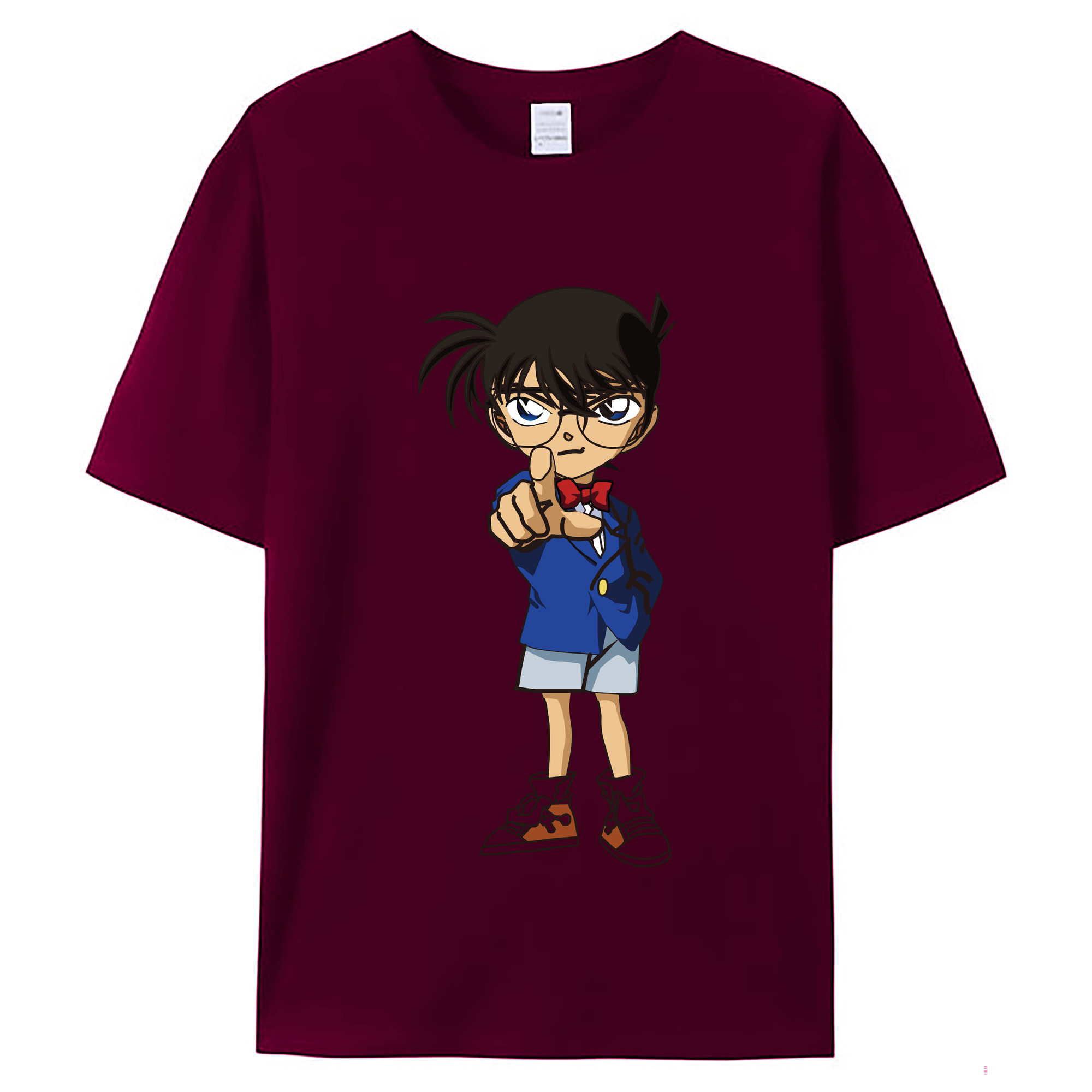 （画像用） 名探偵コナン 江戸川 コナン Detective Conan Conan Edogawa レディースカジュアルプリントTシャツ（綿100％）